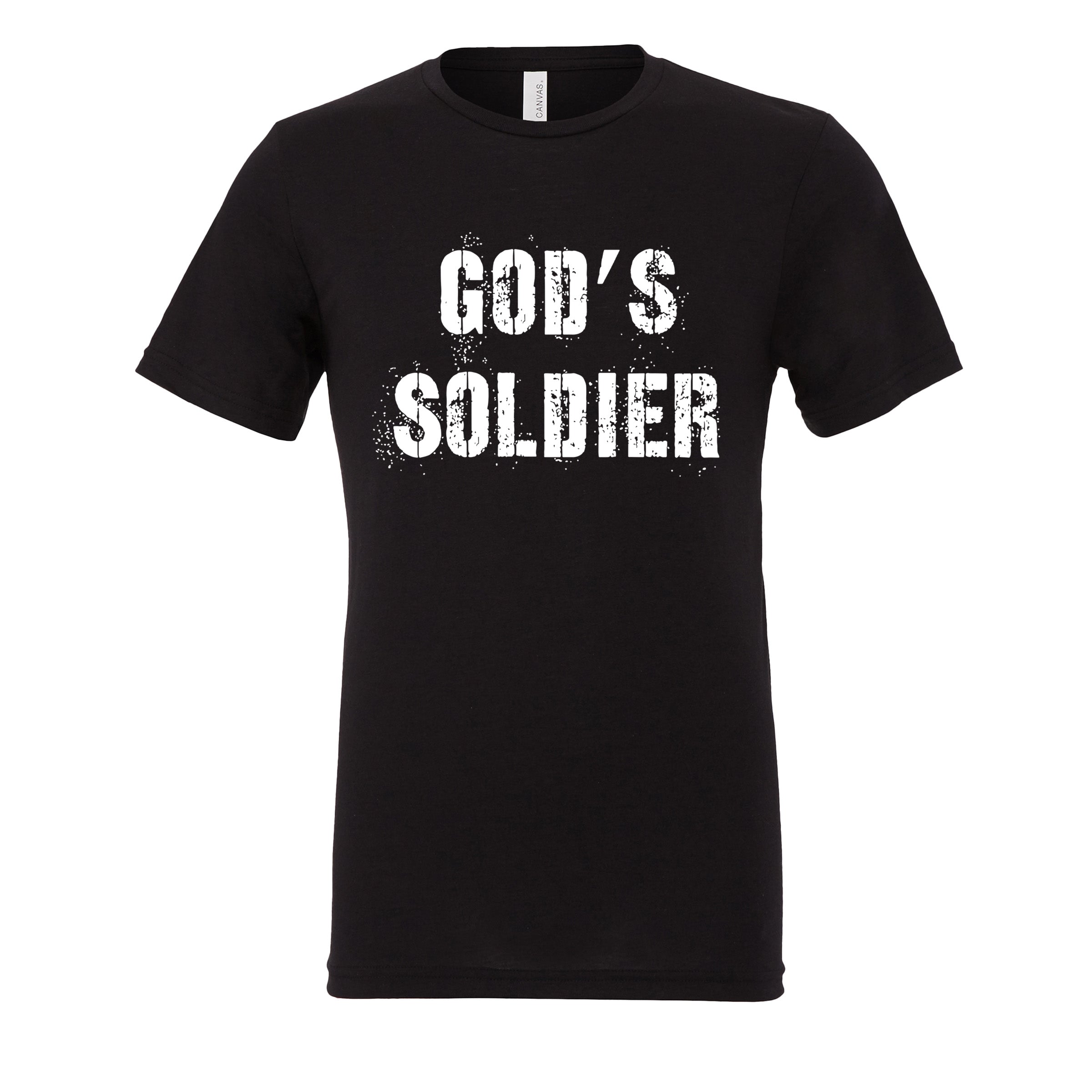 Stamped Black Tri-Blend T