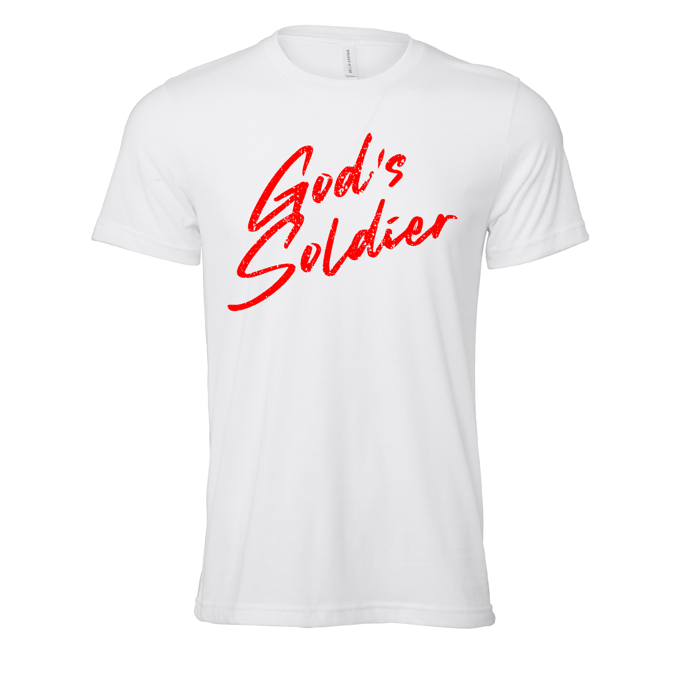 Sueded White T - Joseph's Cursive
